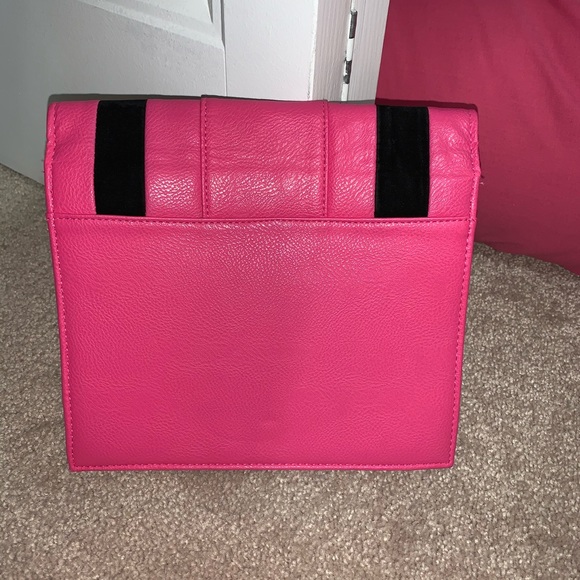 Pink Leather & Suede Envelope Bag - Picture 3 of 6